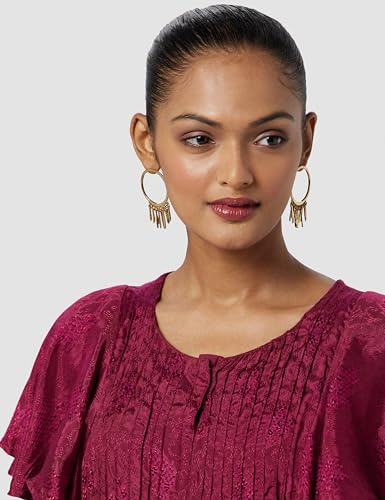 BIBA Women Solid Mix and Match(Casual D1759_Plum_40)
