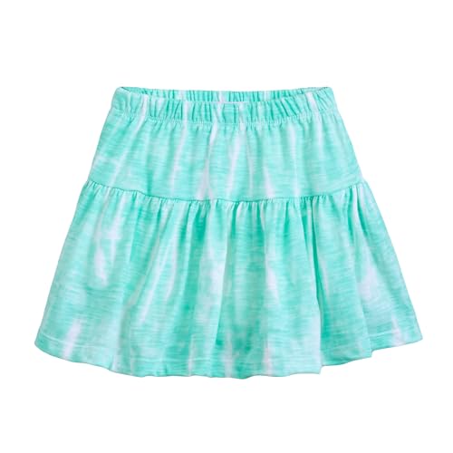 Hopscotch Girls Regular Fit Aqua Tie & Dye Print Skirts for Ages (5-6 Years)