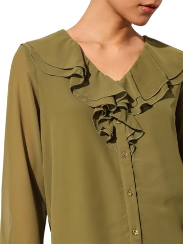 ONLY Women Regular Fit Olive Shirt