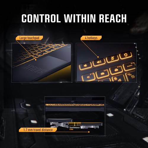 ASUS TUF Gaming F16,Smartchoice,Intel Core 5 Processor 210H,14th Gen Gaming Laptop(RTX 4050-6GB/140WTGP/16GB/512GB/FHD+/16"/144Hz/Win 11/M365 Basic(1Year)*/Office-24/Mecha Gray/2.20 Kg)FX677VU-RL055WS