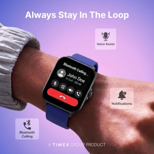 TIMEX iConnect Power 1.83"(4.6cm) Display, 15 Days Battery Life Smartwatch - TWIXW1802T