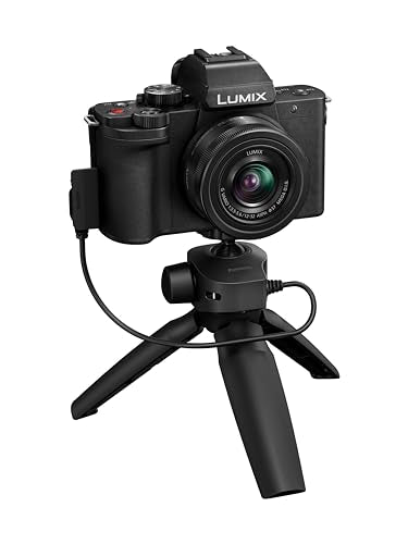 Panasonic LUMIX G100 4k Mirrorless Camera, Lightweight Camera for Photo and Video, Built-in Microphone, Micro Four Thirds with 12-32mm Lens, 5-Axis Hybrid I.S., 4K 24p 30p Video, DC-G100DVK (Black)