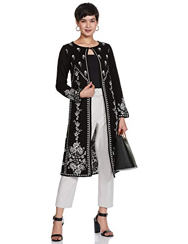 global desi Women's No Style Name Shrug (FW20GH108SHFKBLACKXS_Black_X-Small)
