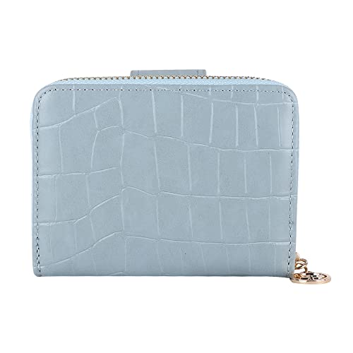 Lino Perros Womens Blue Zipper Wallet