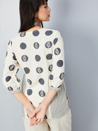 Max Women's Cotton Blend Regular Kurta (SFSKSU25MA_Grey