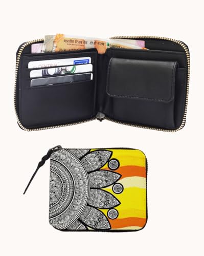 Kalankit Zip Around Wallet for Women | Solid Two Fold Wallet (Multi)