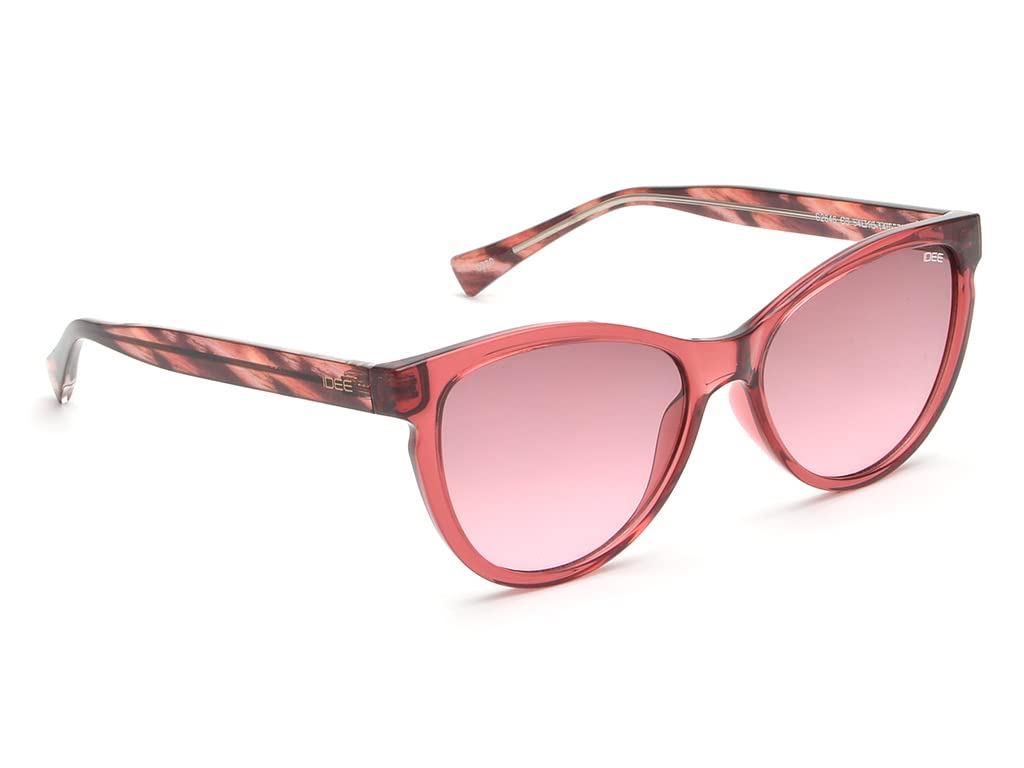 IDEE 100% UV protected sunglasses for Women | Size- Medium | Shape- Cat Eye | Model- IDS2646C3SG (Pink)