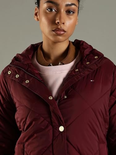 Regular Fit Polyamide Hooded Neck Puffer Jacket