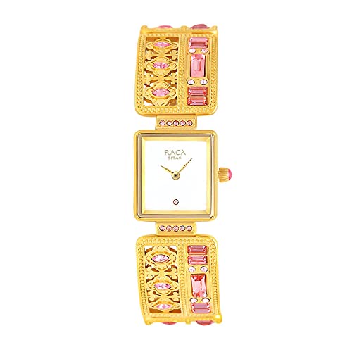 Titan Masaba 2 analog Mother of Pearl Dial Women's Watch NM95092YM01A/NN95092YM01/NP95092YM01