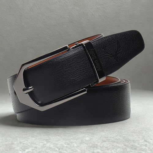 Men Brown Textured Formal Belt