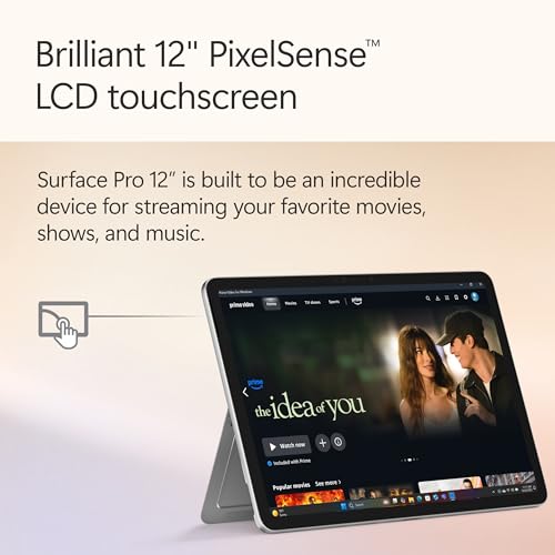Microsoft Surface Pro 12" - Windows 11 Home - Copilot+ PC - LCD PixelSense Touchscreen - Snapdragon X Plus (8 Core) - 16GB RAM - 512GB SSD - Platinum. with Microsoft 365 for 6 Months*