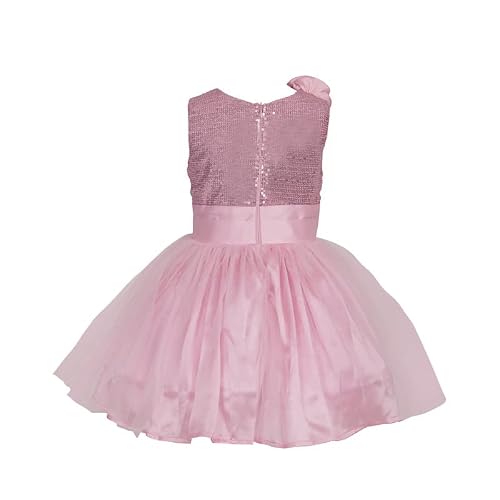 Ripening Girl's First Birthday Tutu Dress Baby Pink Kids Dress Midi Dress Cotton Frock Summer Wear New Born Princess Dresses
