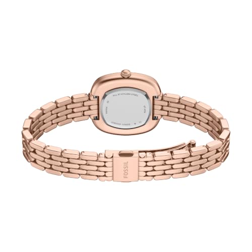 Fossil Genevive Rose Gold Quartz Stainless Steel Watch ES5507