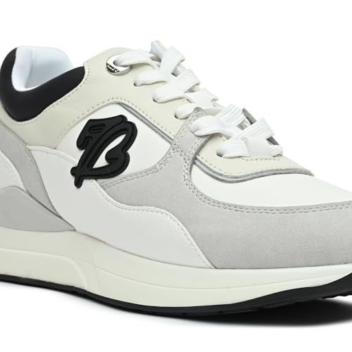 Aldo CLEAA-IN122 Ladies White/Black Flat Sneakers