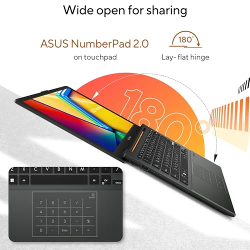ASUS Vivobook Go 14, AMD Ryzen 5 7520U, 16GB RAM, 512GB SSD, FHD, 14", 60Hz,42WHrs, Windows 11, M365 Basic (1Year)*,Office Home 2024, Mixed Black, 1.38 kg, E1404FA-EB774WS, Thin & Light Laptop