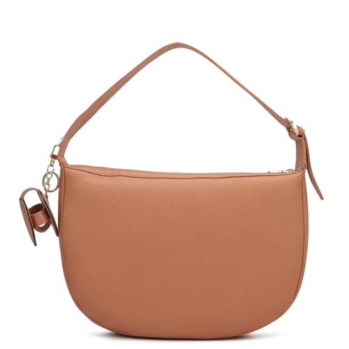 Da Milano Women's Leather Shoulder Bag - Orange