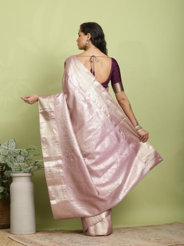 Meena Bazaar Women's Art Silk Saree | Elegant Designer Silk Saree | Soft Lightweight Traditional Ethnic Saree for Wedding, Festival, Party & Special Occasions