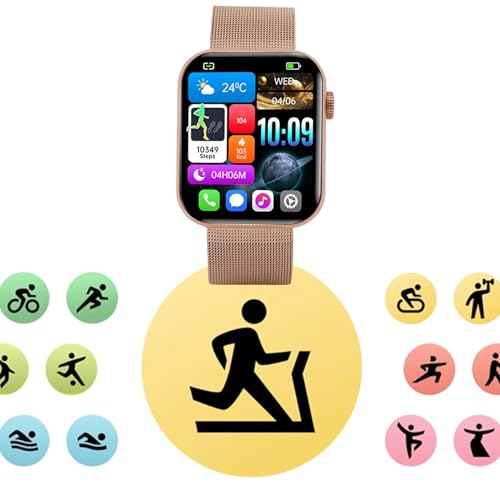 Tangxi Smart Watch, 1.9 Inch HD Color Screen Fitness Tracker with Calls Sleep Monitoring IP67 Water Proof, for Android iOS