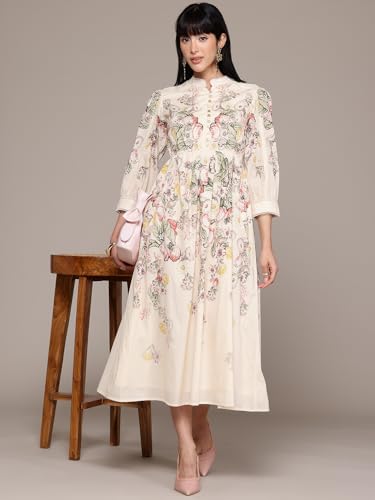 Label RITU KUMAR Ecru Bryony Long Dress