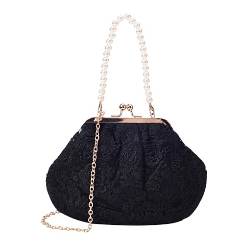 Lino Perros Womens Black Clutch