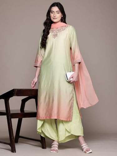 Aarke Ritu Kumar Multi Ombree Play Kurta With Pant And Dupatta