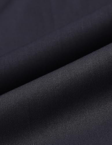 Arrow Men's Blue Solid Mid Rise Polyester Hook and Eye Slim Fit Flat Front Slant Pocket Trousers (ARAITR2082_Blue_42)