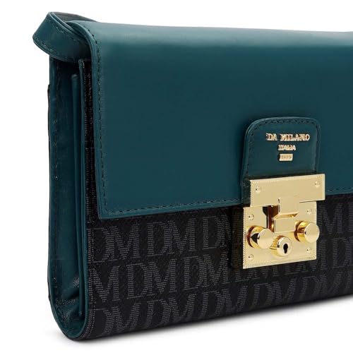 Da Milano Leather Sling Bag for Women - Black (LSB-02512)