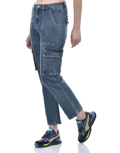 Numero Uno Women's Straight Jeans (GWJNRH44_Mid Blue