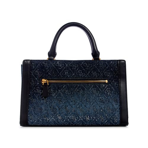 GUESS Women's Blue Embellished Satchel Bag| Ladies Purse Handbags | Gift For Ladies