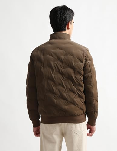 Arrow Sports Men's A-Line Coat (ASAKJK4741_Light Brown