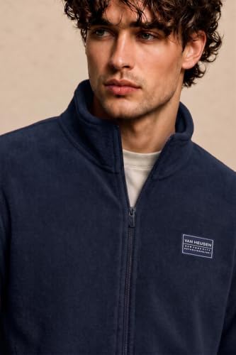 Van Heusen Men Feather Light Fleece Jacket with Zipper Pockets