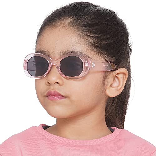 Carlton London Girls Oval Sunglasses with UV Protected Lens