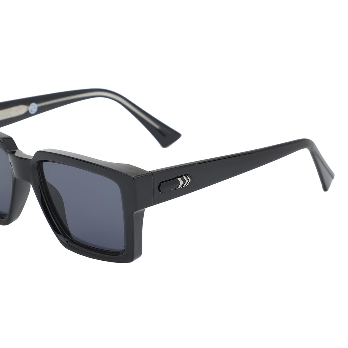Carlton London Black Toned with Polycarbonate UV Protected Lens Rectangle Sunglass for men