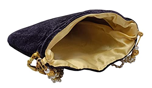 DUCHESS Women's Potli Bag (Multi) (Black)