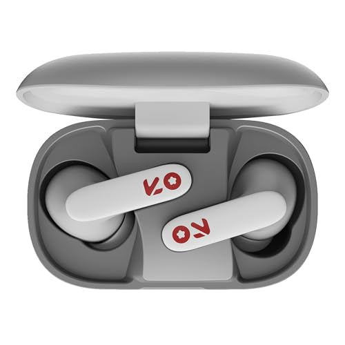 GOBOULT Z20 Made in India Ear Buds Wireless with 51H Playtime, Clear Calling ENC Mic, Low Latency Gaming, 10mm Bass Drivers Earbuds Buds TWS Bluetooth (Ivory White)