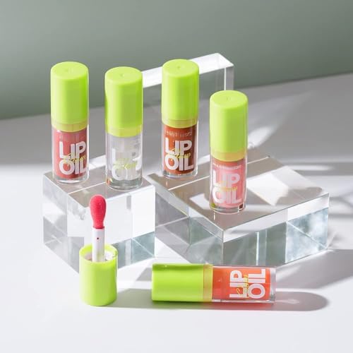 Lip Gloss,Tinted Lip Oil Long Lasting Non-sticky Shiny Lip Plumping Lip Gloss,Hydrating Moisturizing Lip Glow Oil for Looking Lips,Smooth Glossy Lip Plumper Gloss for Women (Caramel Nude)