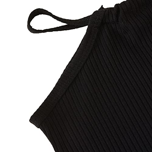 Hopscotch Girls Cotton Solid T-shirt and Skirt Set In Black Color For Ages 3-4 Years (JIG-3082399)