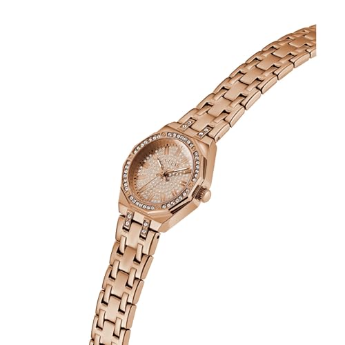 GUESS Rose Gold Round Dial Analog Women's Watch - GW0931L4