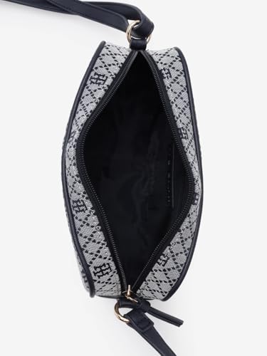 Logo Blue Polyester Sling Bag