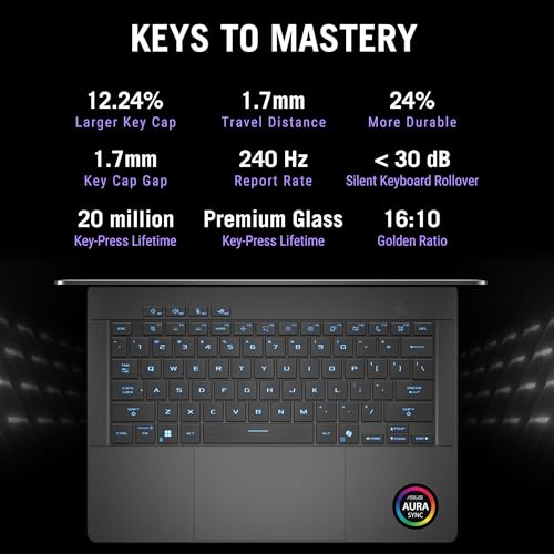 ASUS ROG Zephyrus G14 (2026),AMD Ryzen AI 9 465,RTX 5060-8GB,32GB RAM,2TB SSD,3K OLED,14"(35.5 cm),120Hz,Windows 11 Home,M365 Basic(1Y),Office 2024,Eclipse Gray,1.5 Kg,GA403GM-SY132WS,Gaming Laptop