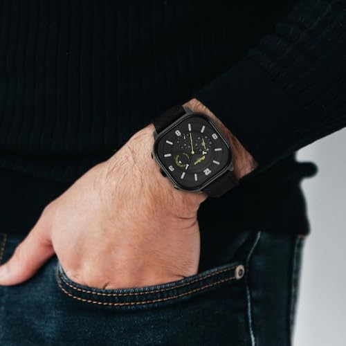 Titan Octane Aerobatics Quartz Chronograph Black Dial Black Fabric Strap Watch for Men - NT1856NL01