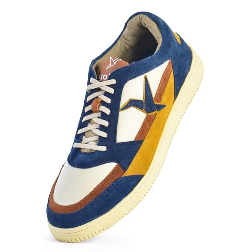 YOHO Stomp Men’s Premium Suede Slip-On Sneakers (SoS) | Mystery Blue - UK 9