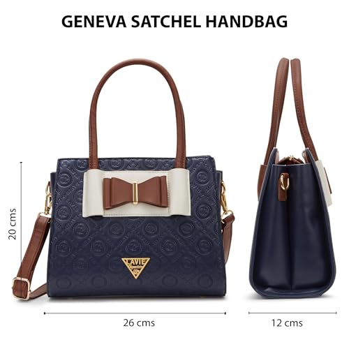 Lavie Signature Women's Geneva Colourblock Satchel Handbag for Women | Satchel Bag for Work | Ladies purse | Stylish Shoulder Bag | Gift For Women
