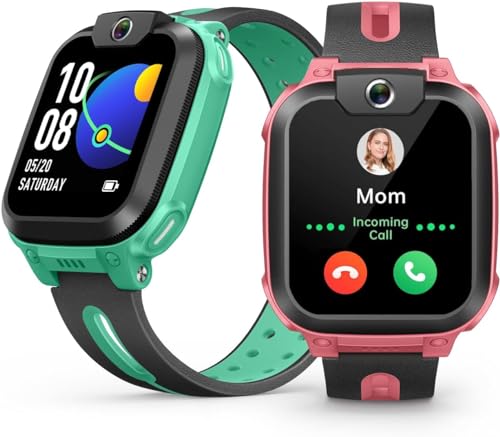 imoo Watch Phone Z1, 4G Smart Watch for Kids with Real-Time HD Video & Phone Call, Smart Watch for Girls with Real-Time GPS Location, Smartwatch for Boys with IPX8 Water Resistance (Deep Pink)