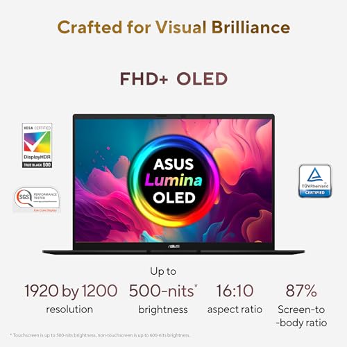ASUS Zenbook 14 (2026),Smartchoice,AMD Ryzen AI 5 430,AMD Radeon iGPU,16GB RAM,1TB SSD,Touchscreen,FHD+ OLED,14"(35.5 cm),Win 11,M365 Basic(1Y),Office 2024,Black,1.28 kg, UM3406GA-QL119WS,Co-pilot+ PC