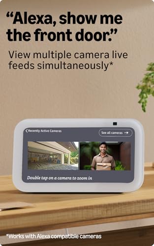 Amazon Echo Show 5 (latest model) | Smart display with Alexa, 2x bass speaker, clearer sound, camera for home monitoring, bluetooth | Charcoal