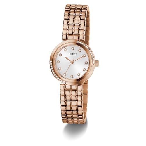 GUESS White Round Dial Analog Women's Watch - GW0930L3