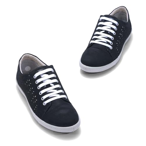 Woodland Women Black Sneakers | Casual Shoes for Men, Outdoor Shoes, Comfortable Footwear, lace up Shoes, Durable Shoes