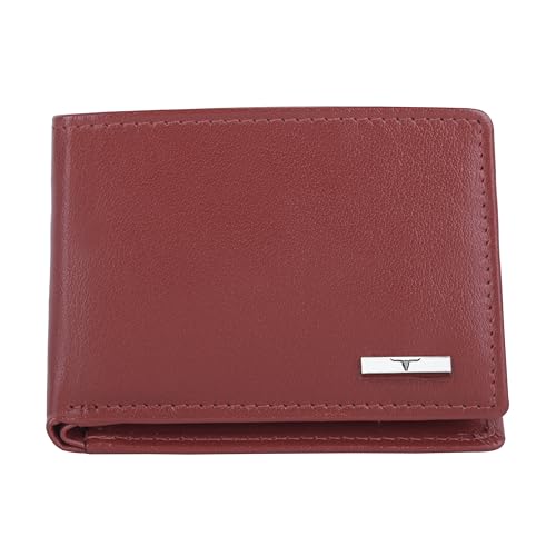 URBAN FOREST Fred Aniline Red Leather Wallet for Men