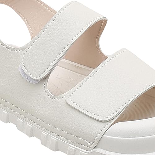 Hopscotch Girls PU Solid Floaters in White Color,UK:12.5 (FAQ-4403396)